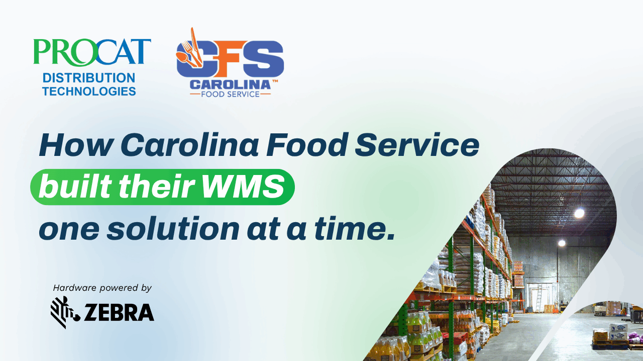 learn how procat helped carolina food service with its WMS